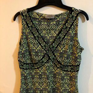 Tahari Pattern Sleeveless Blous